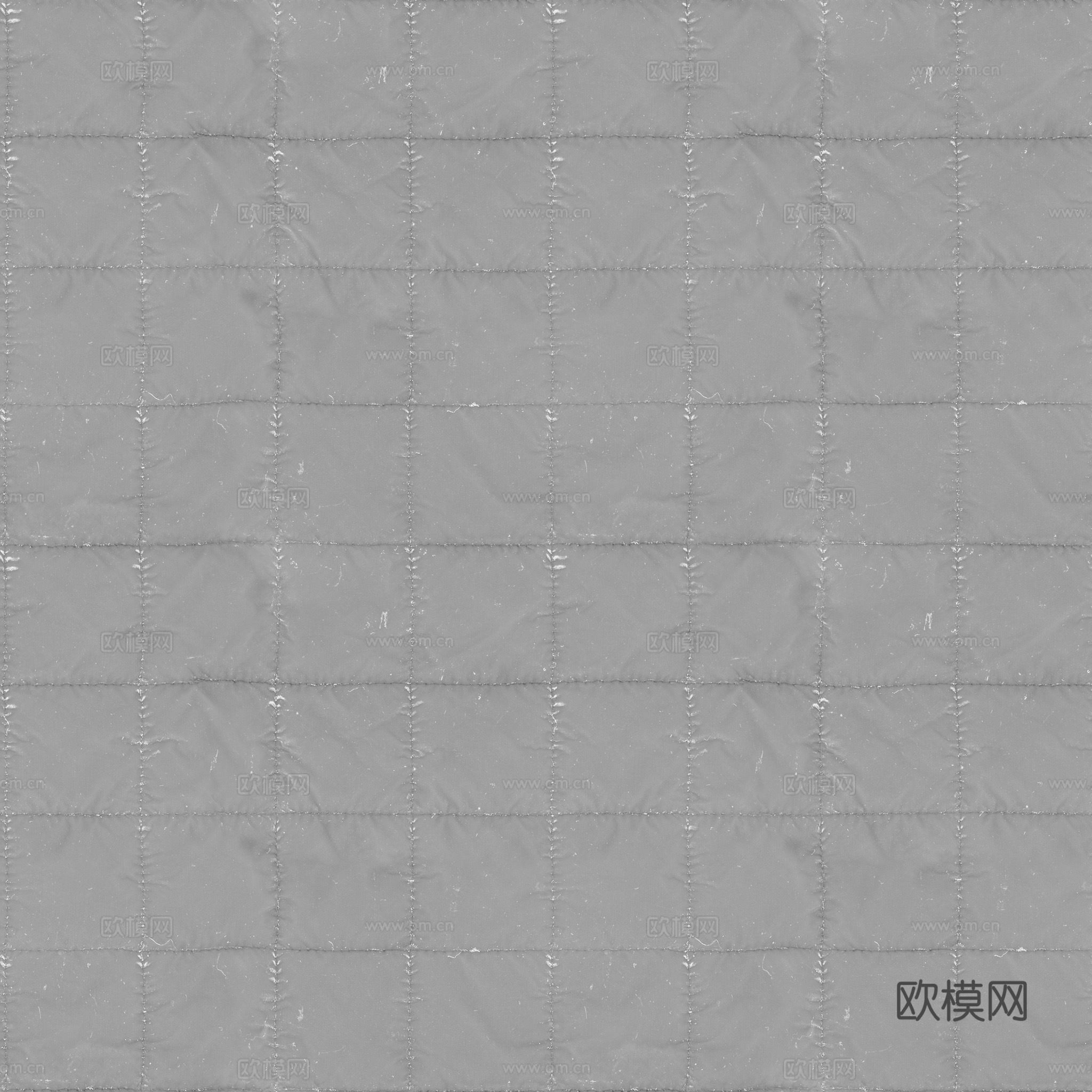 无缝绿色软包皮革PBR贴图 2k