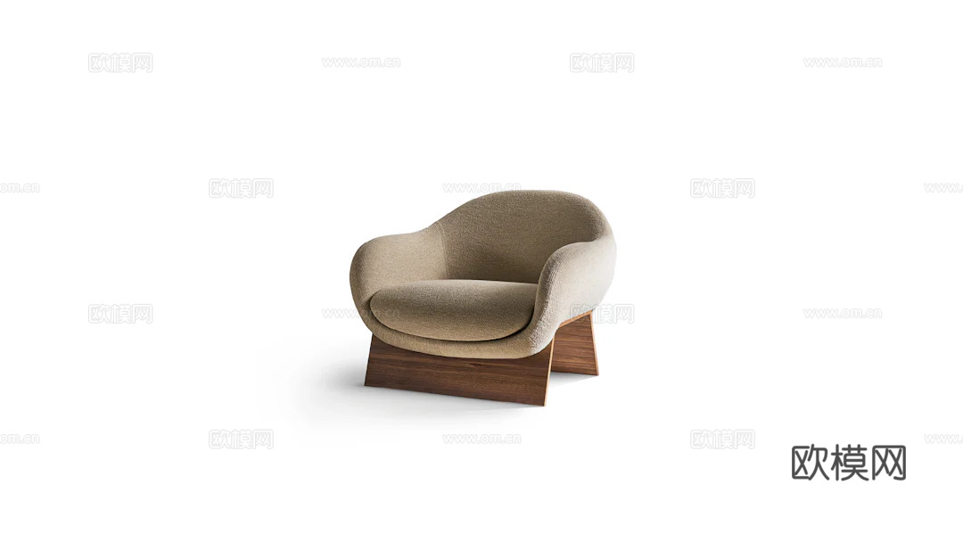 BONALDO 单人沙发3d模型下载（渲染图1）