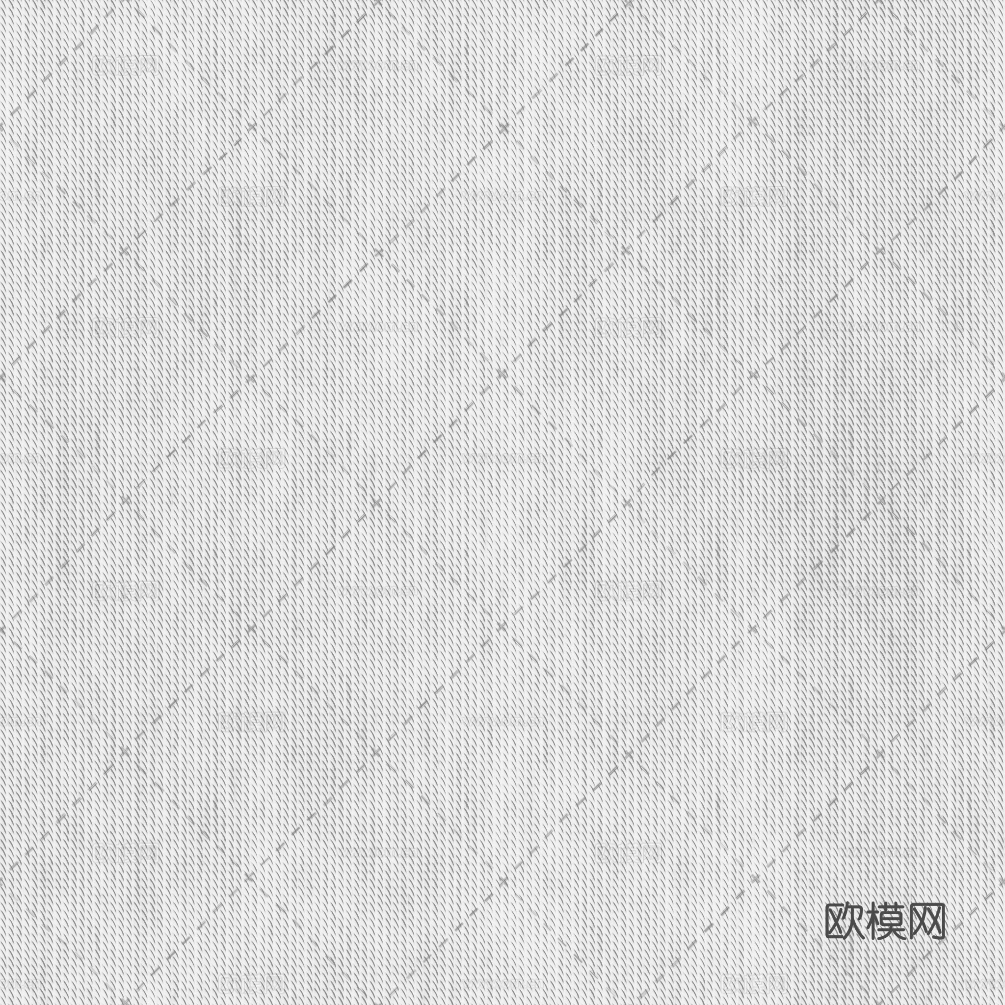 无缝蓝色线条花纹软包PBR贴图 2k