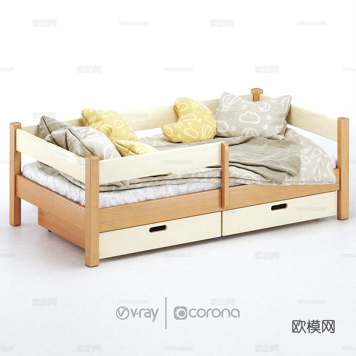 儿童床 Wooddini3d模型下载