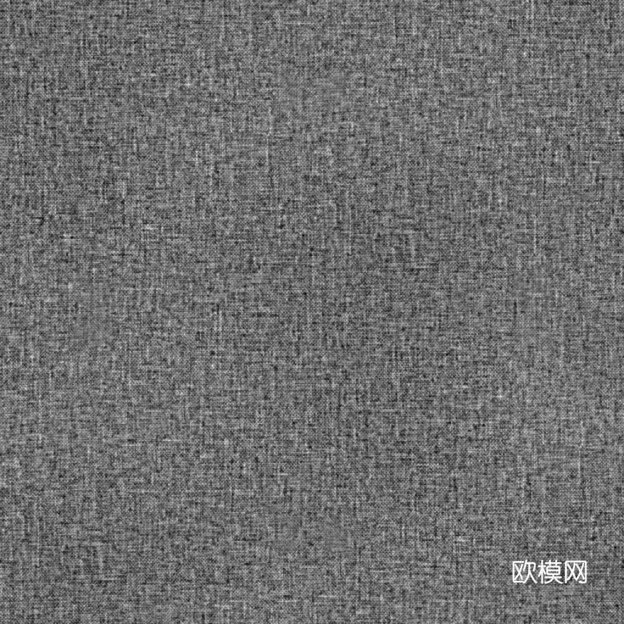 无缝灰色布纹布料PBR贴图 2k
