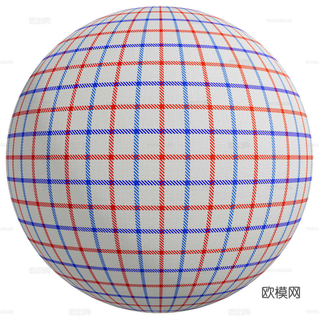 无缝拼色格子条纹布纹布料PBR贴图 2k