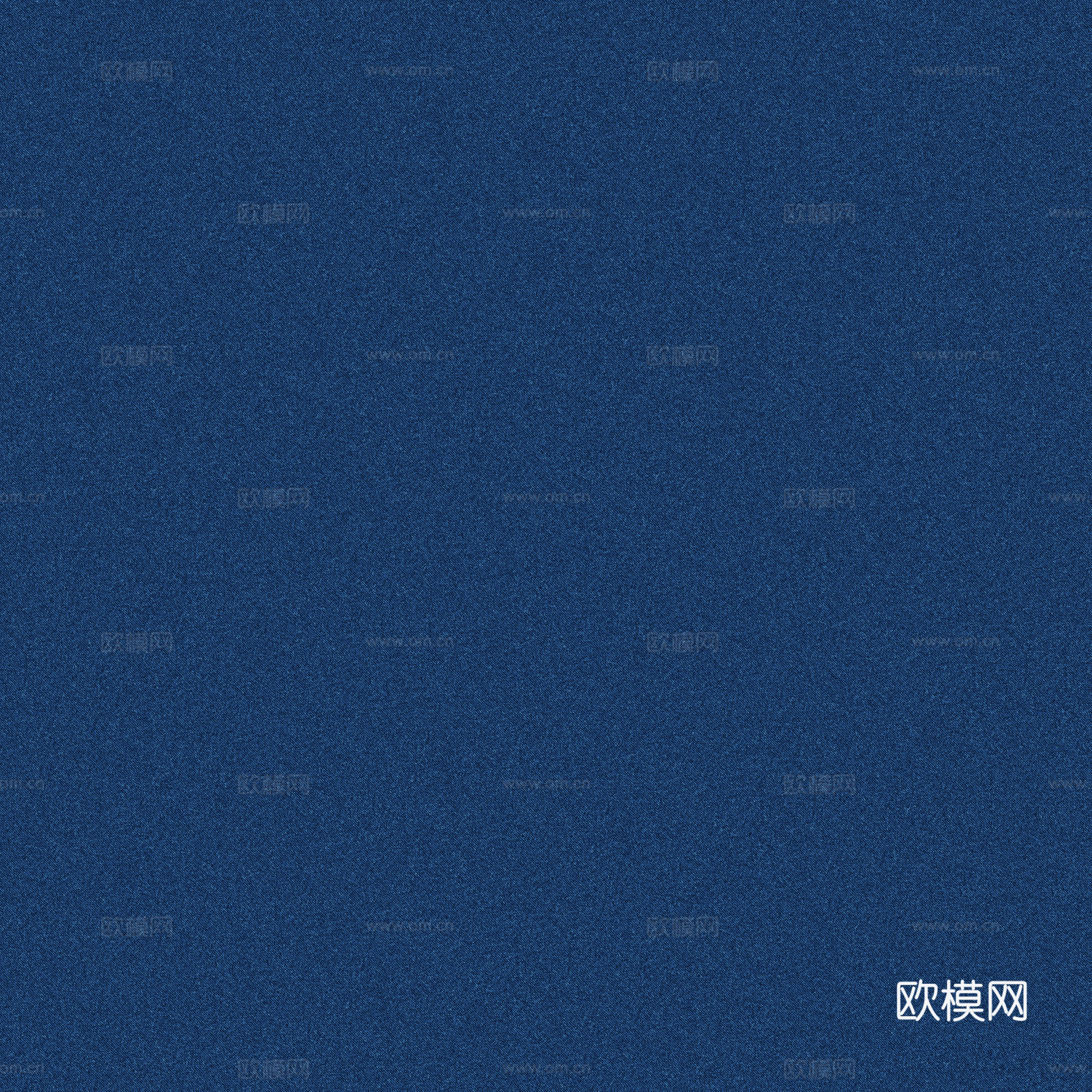 无缝蓝色布纹布料PBR贴图 2k