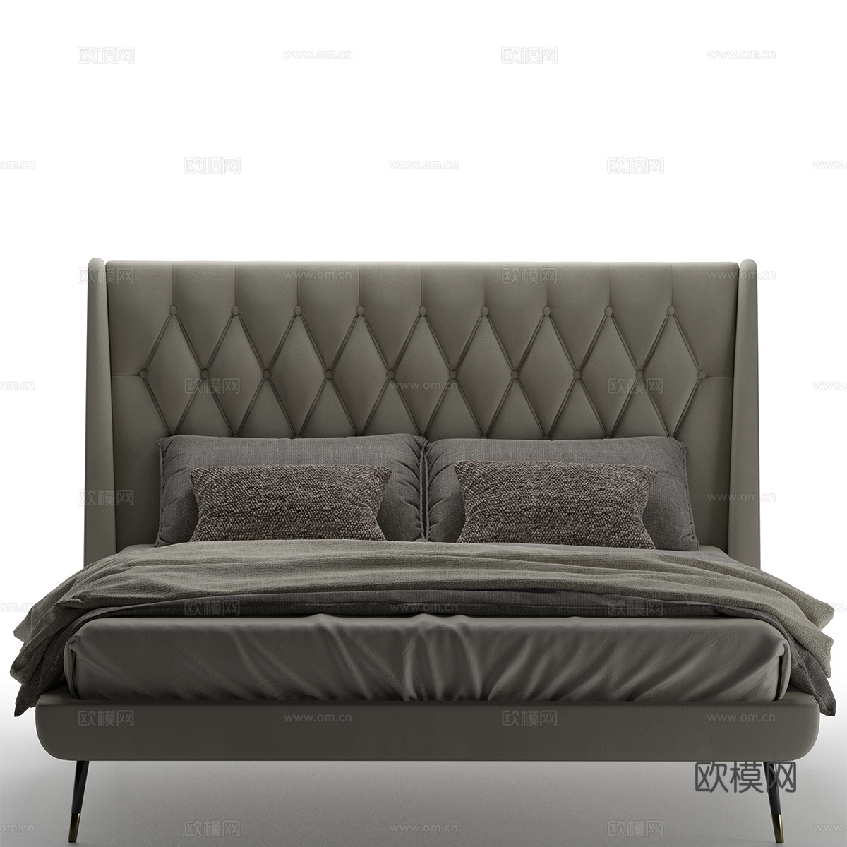 CAPITAL 意式双人床3d模型下载（渲染图4）
