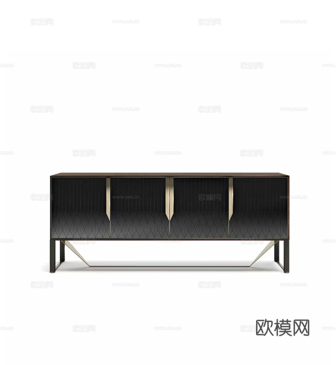 CAPITAL 轻奢电视柜3d模型下载（渲染图4）