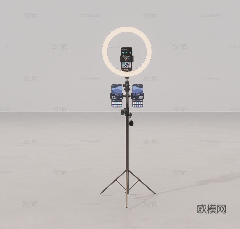 直播手机支架su模型