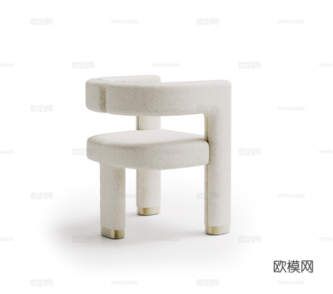 CAPITAL 意式餐椅3d模型下载（渲染图2）