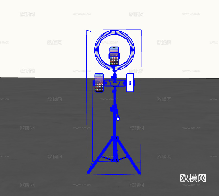 直播手机支架su模型