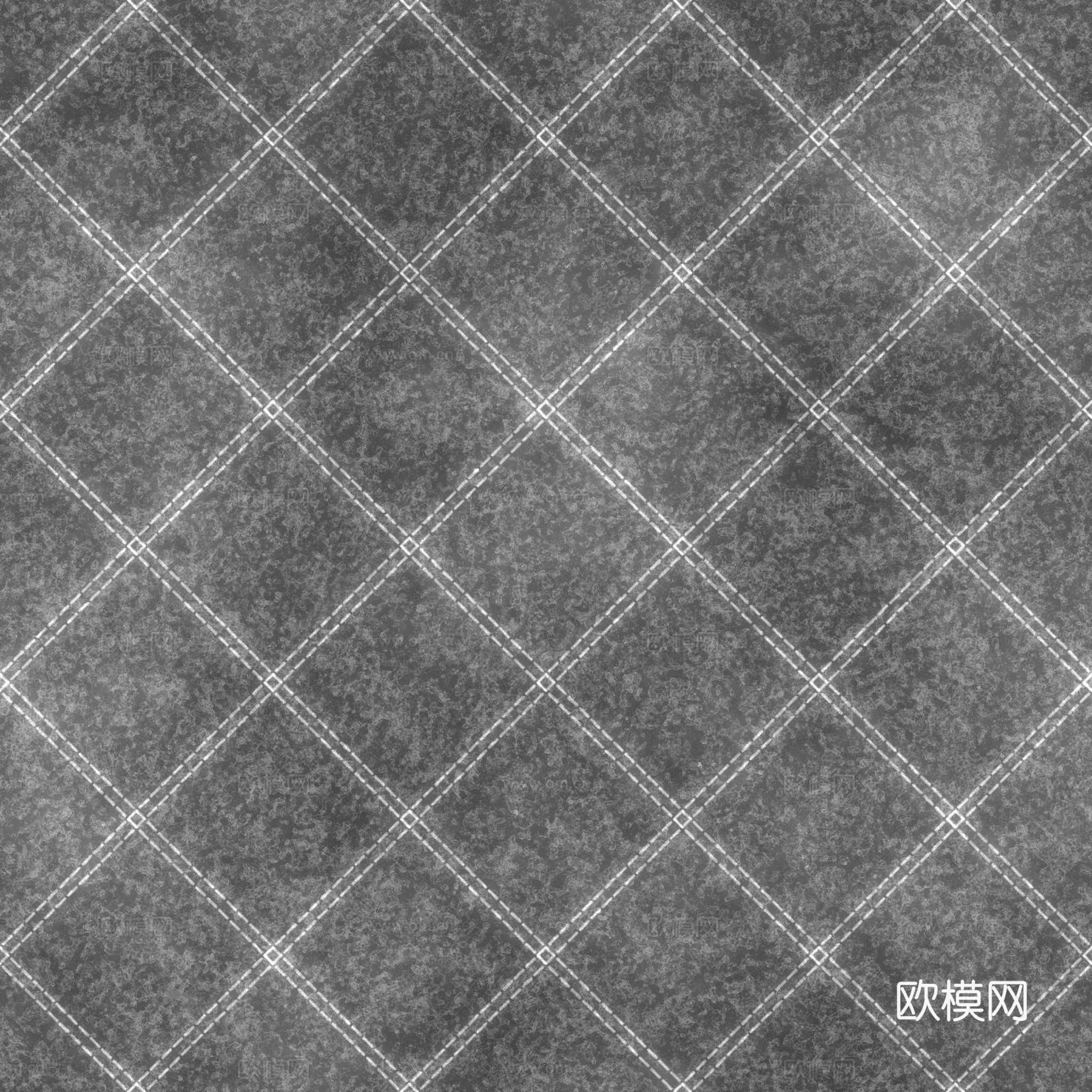 无缝米白色软包皮革PBR贴图 2k