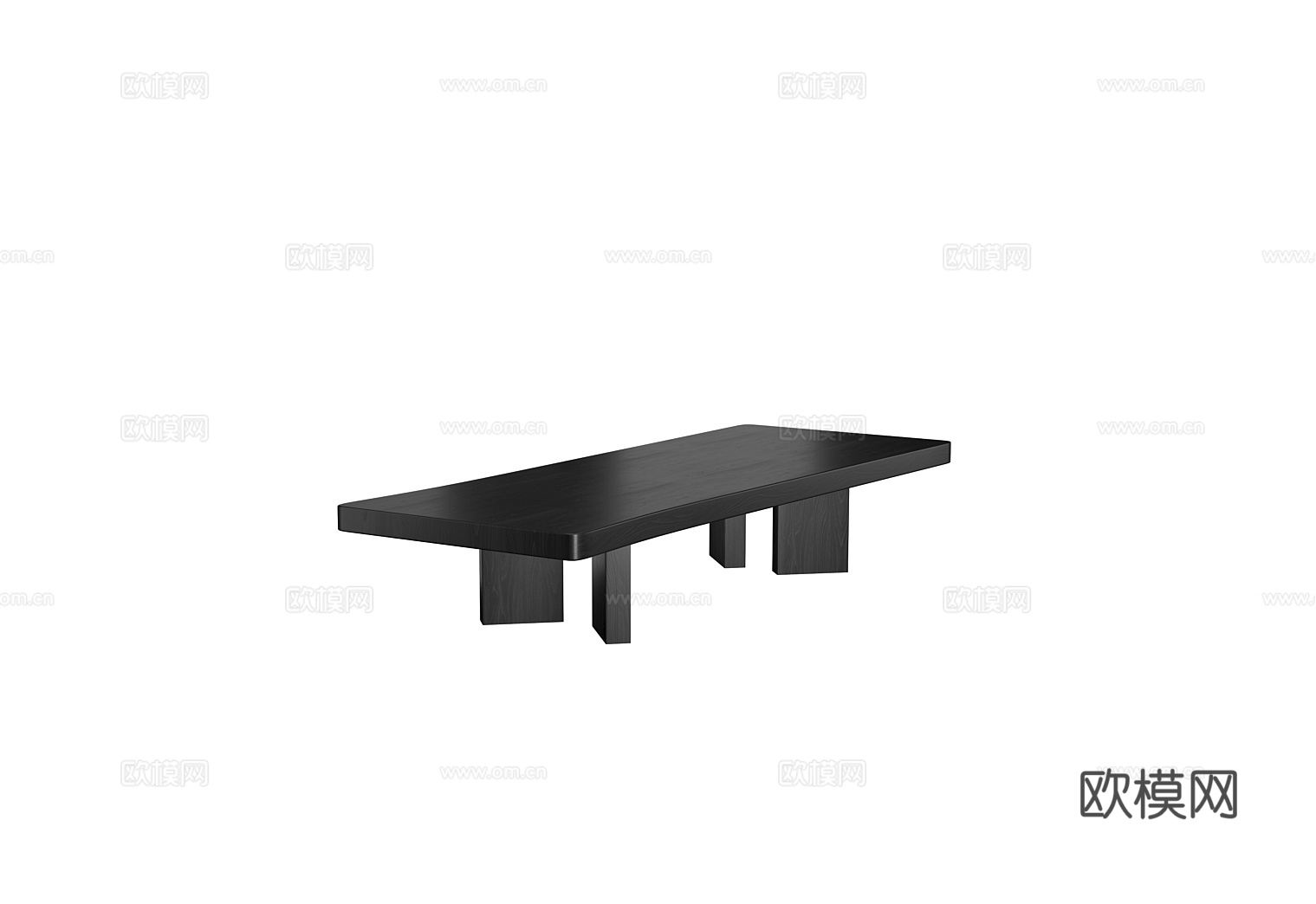 Cassina 实木茶几3d模型下载（渲染图6）