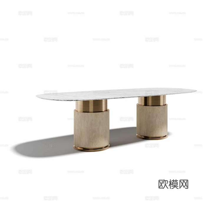 CAPITAL 轻奢餐桌3d模型下载（渲染图6）