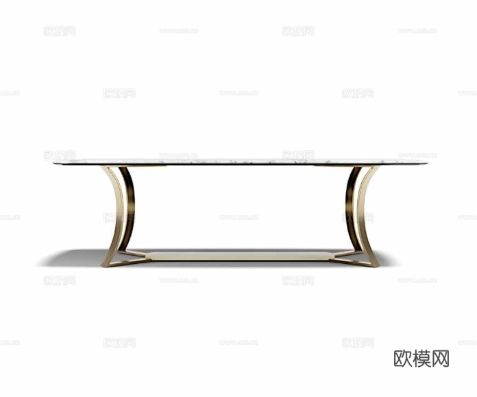 CAPITAL 轻奢餐桌3d模型下载（渲染图4）
