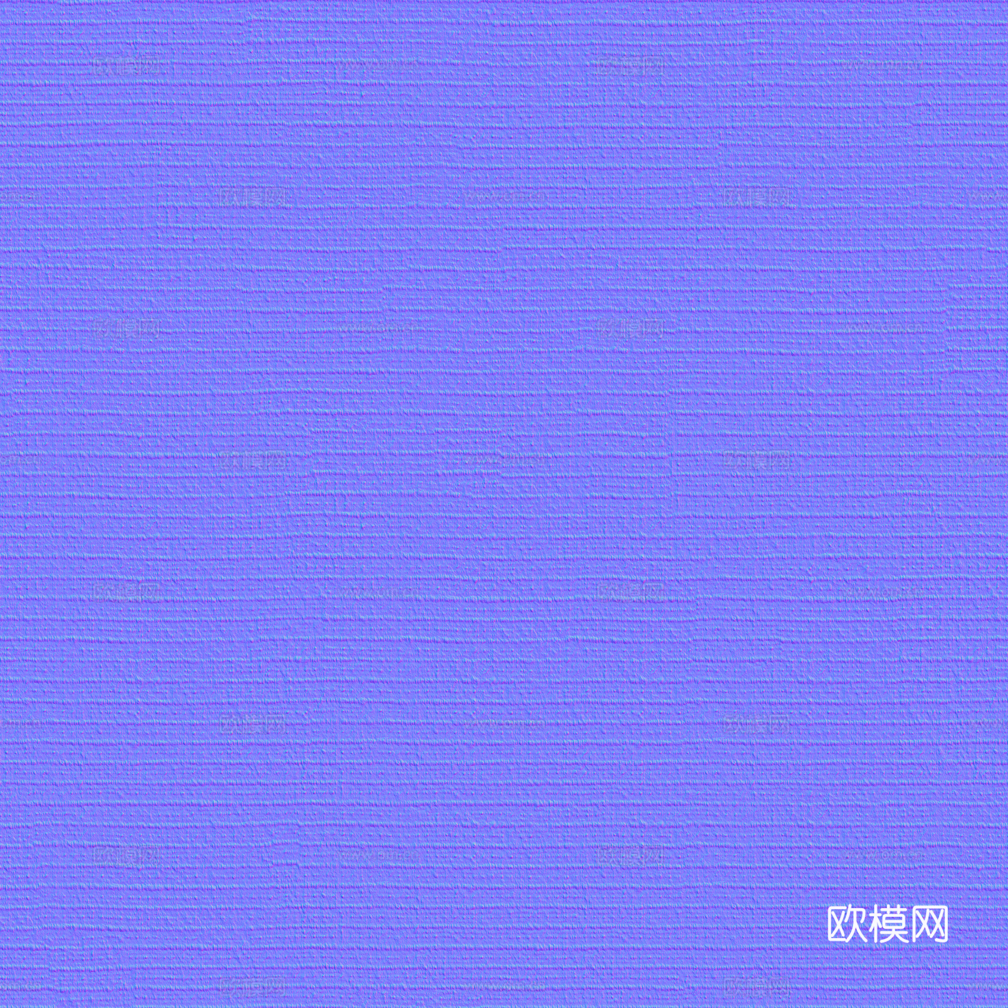 无缝苗布蓝色针织布纹布料PBR贴图 2k