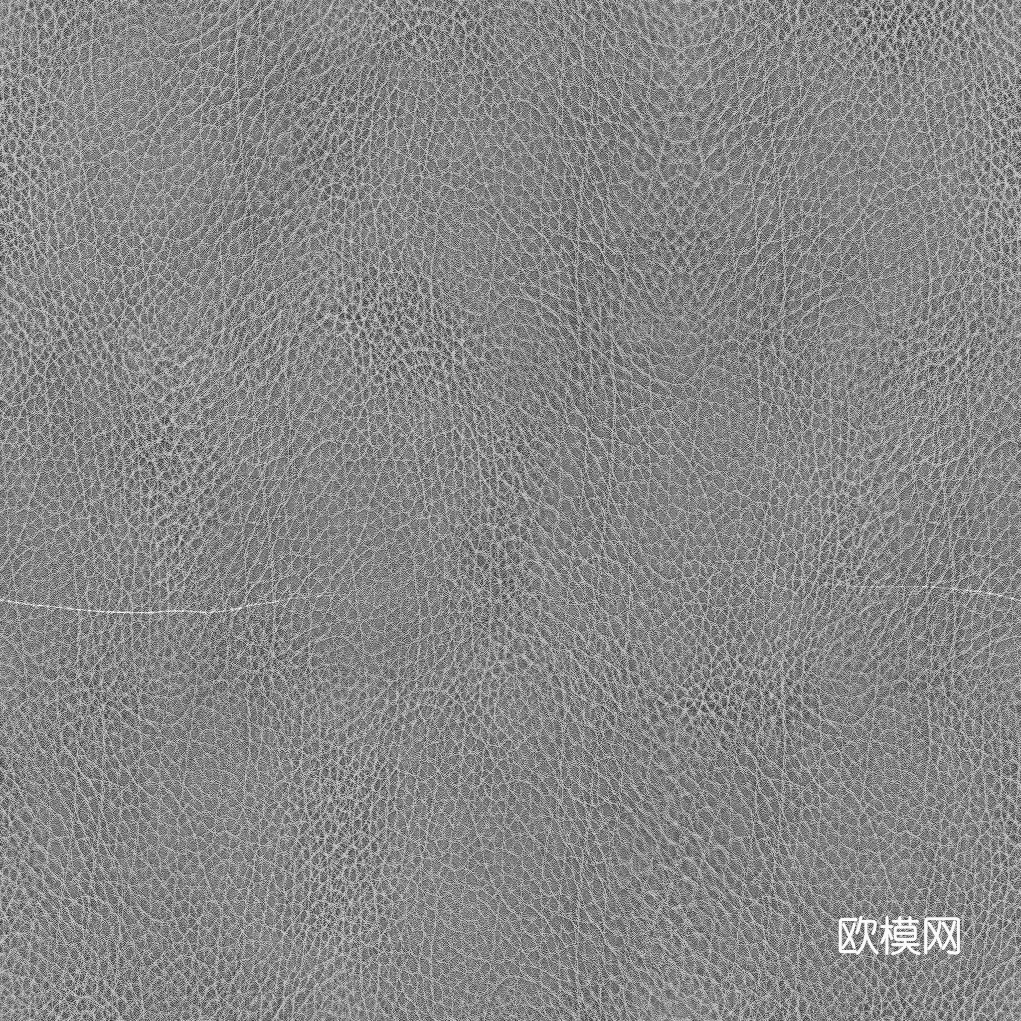 无缝黑色粗纹皮革PBR贴图 2k