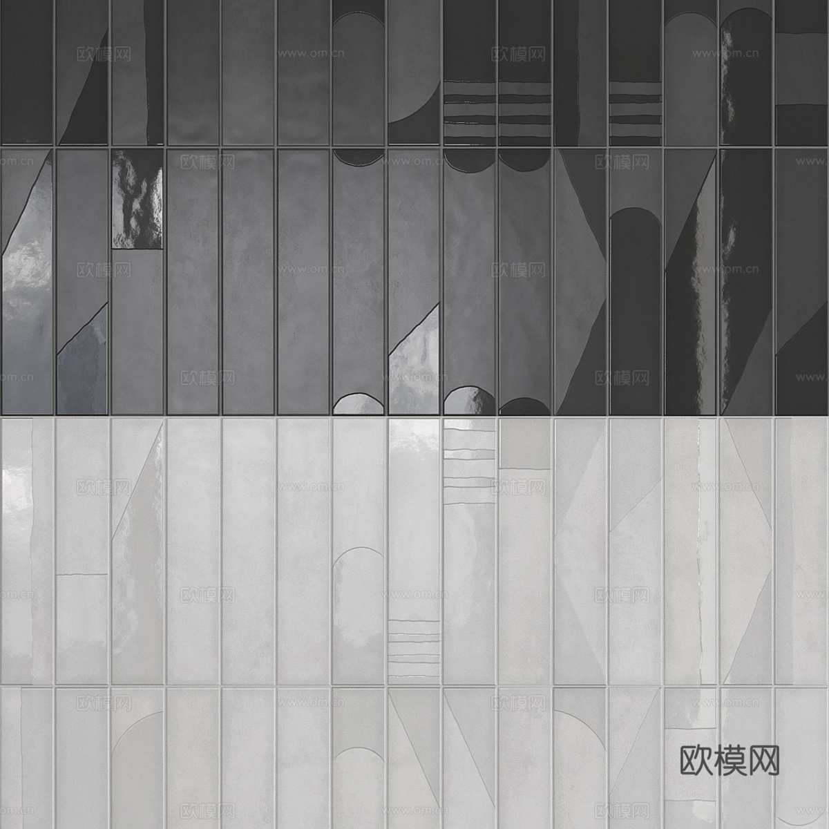 手工砖 釉面砖 造型墙砖 艺术墙砖3d模型下载