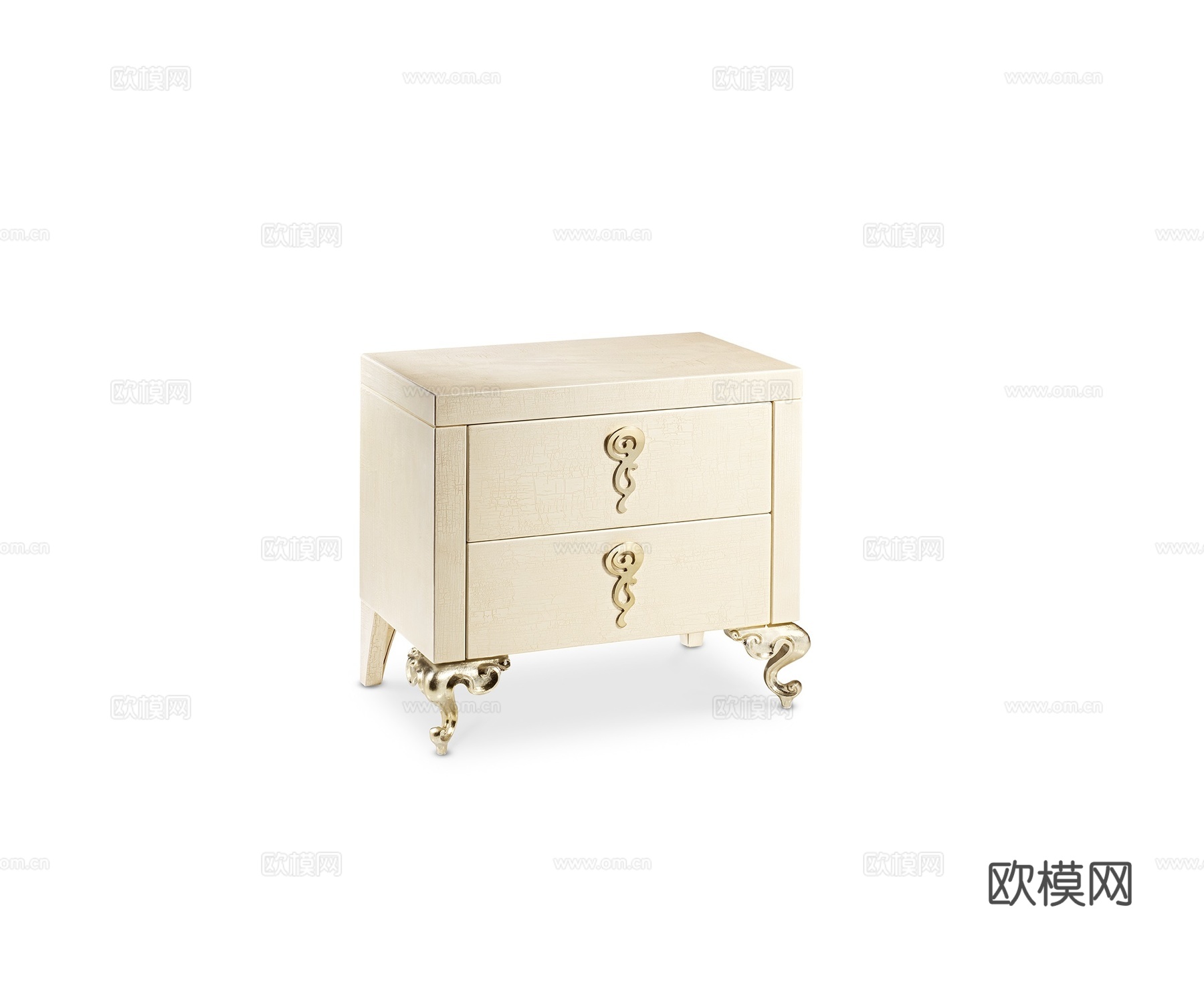 CANTORI 轻奢床头柜3d模型下载
