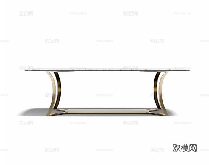 CAPITAL 轻奢餐桌3d模型下载（渲染图1）