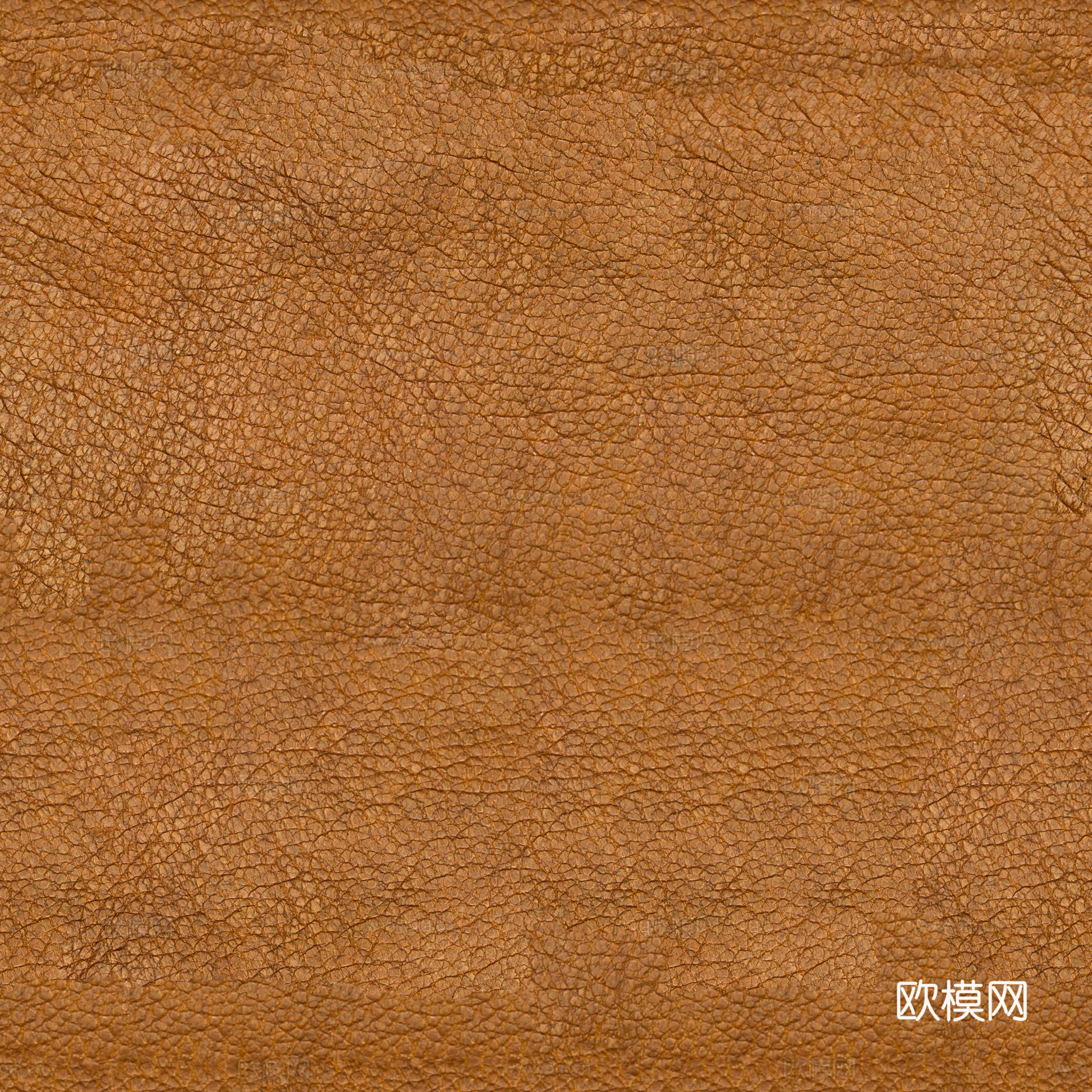 无缝橘红粗纹皮革PBR贴图 2k