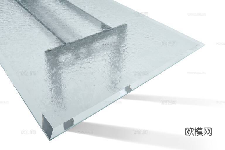 Cassina 长餐桌3d模型下载（渲染图2）