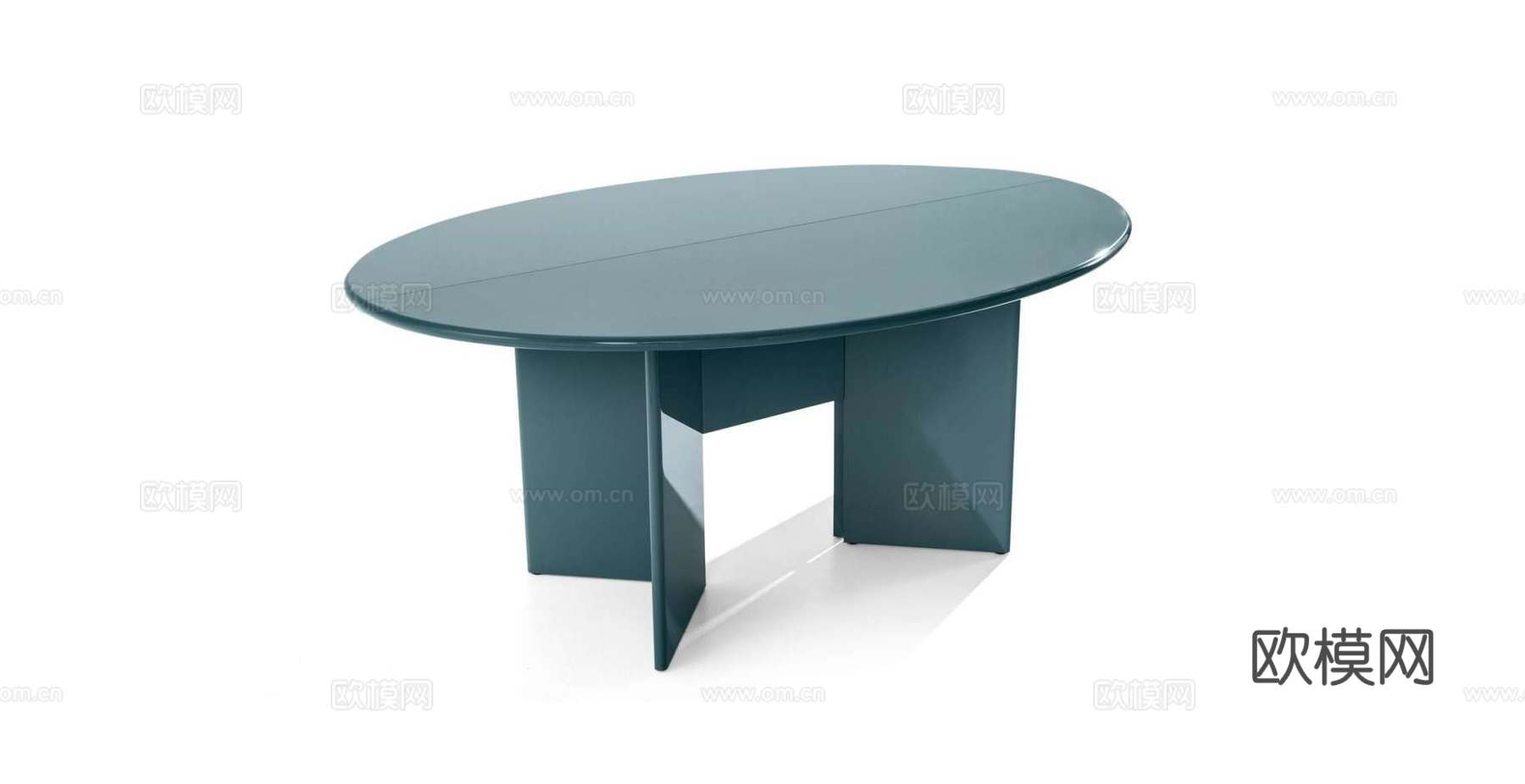 Cassina 烤漆餐桌3d模型下载（渲染图1）