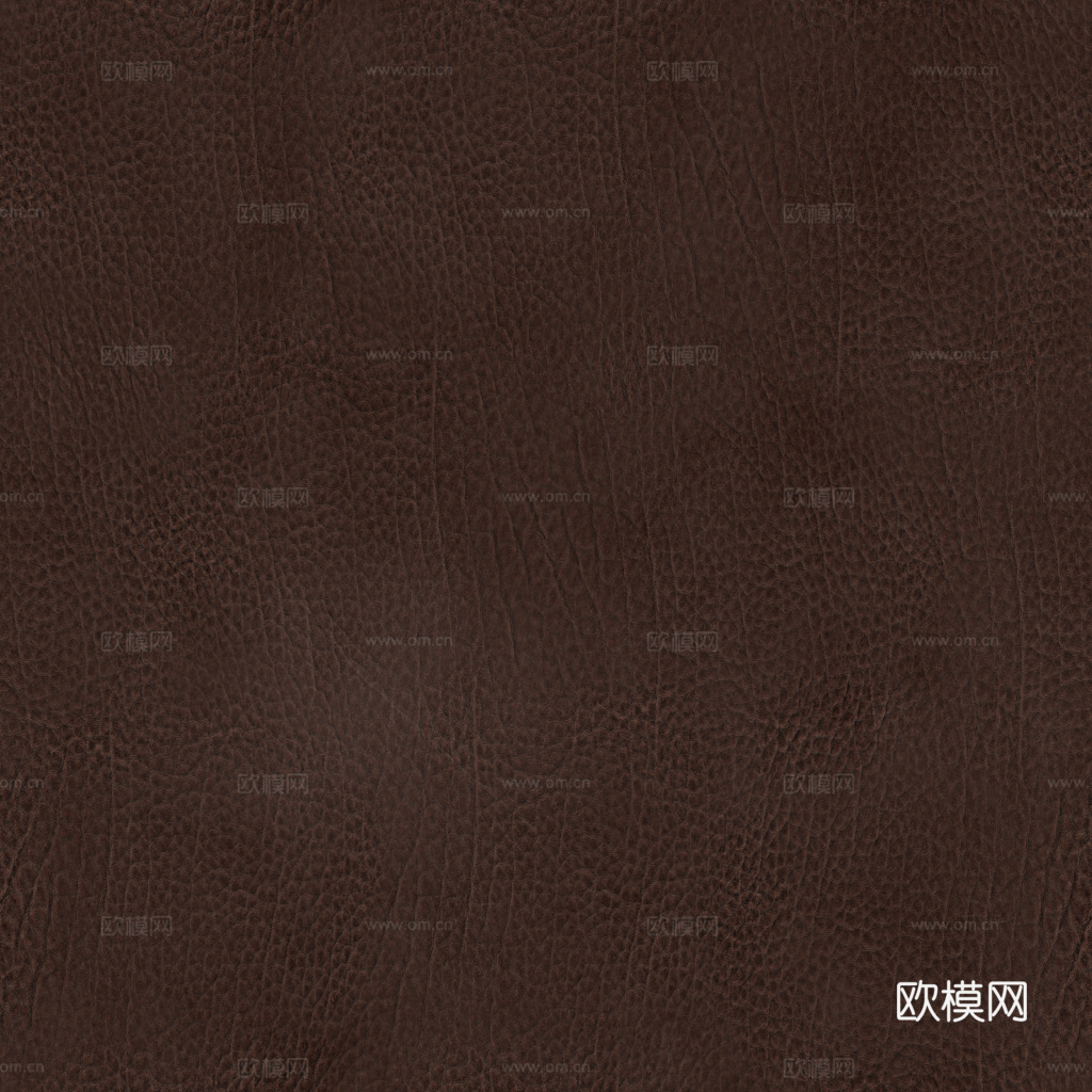 无缝棕红色粗纹皮革PBR贴图 1k