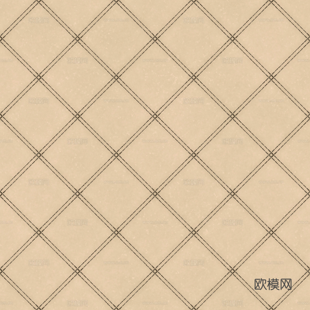 无缝米白色软包皮革PBR贴图 1k