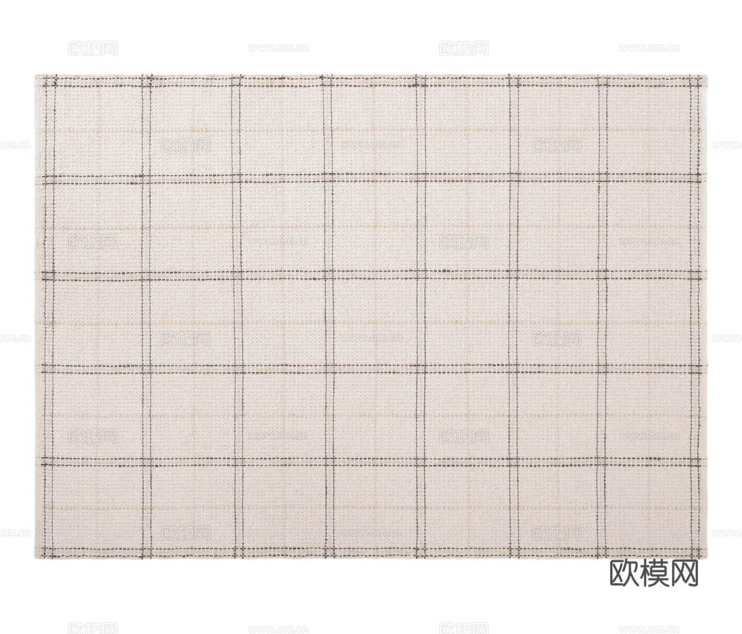 米色格子地毯