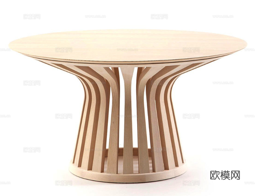 Cassina 圆餐桌3d模型下载（渲染图2）