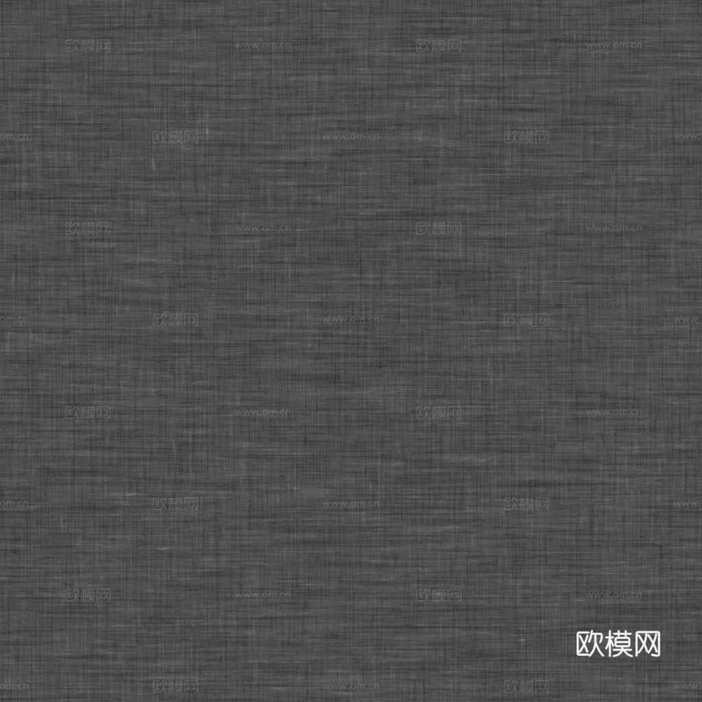 无缝黑色布纹布料PBR贴图 1k