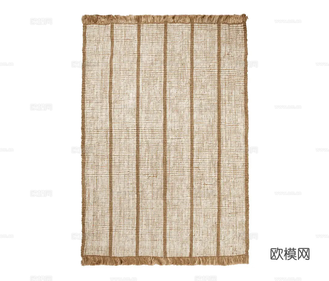 米色流苏地毯