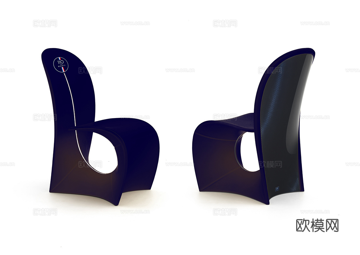 BUCATTI 意式餐椅3d模型下载（渲染图2）
