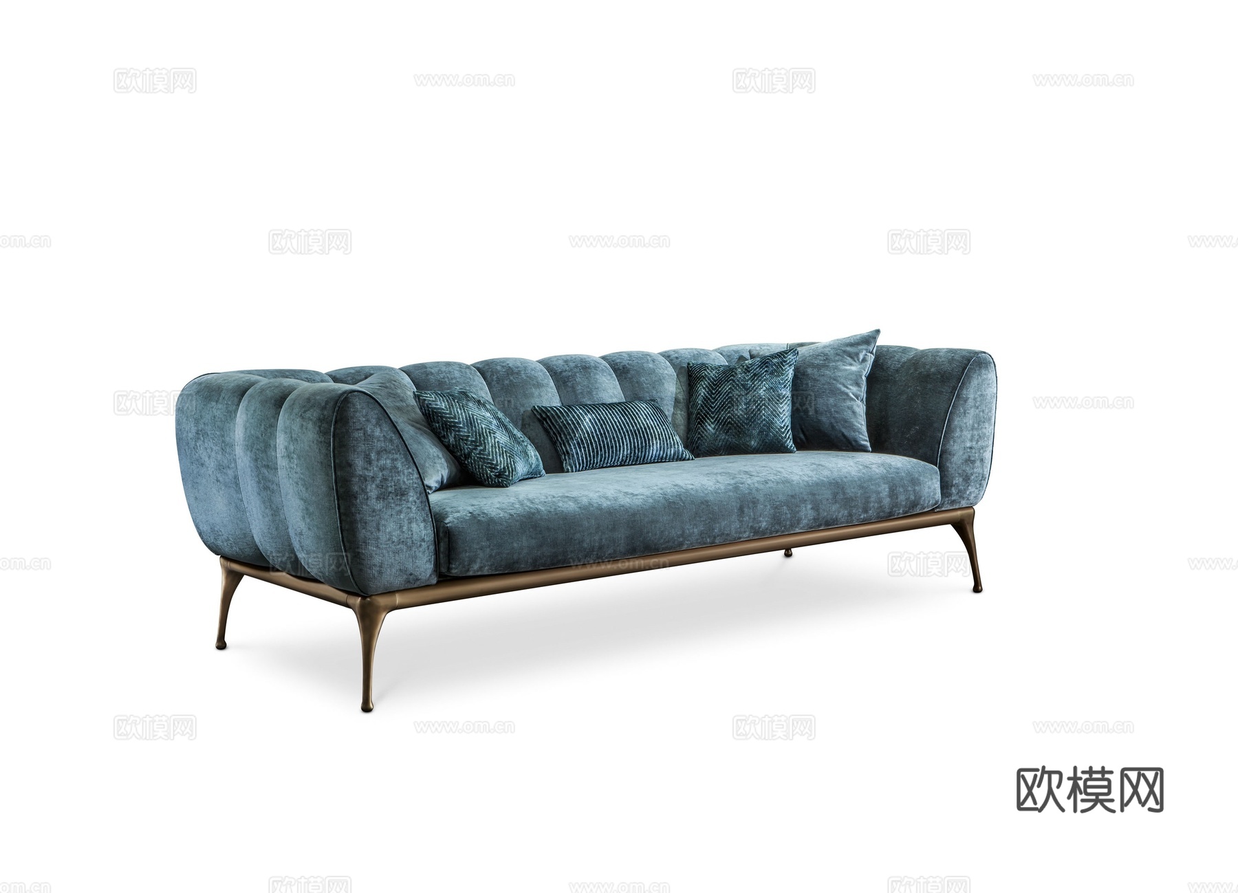 CANTORI 轻奢三人沙发3d模型下载