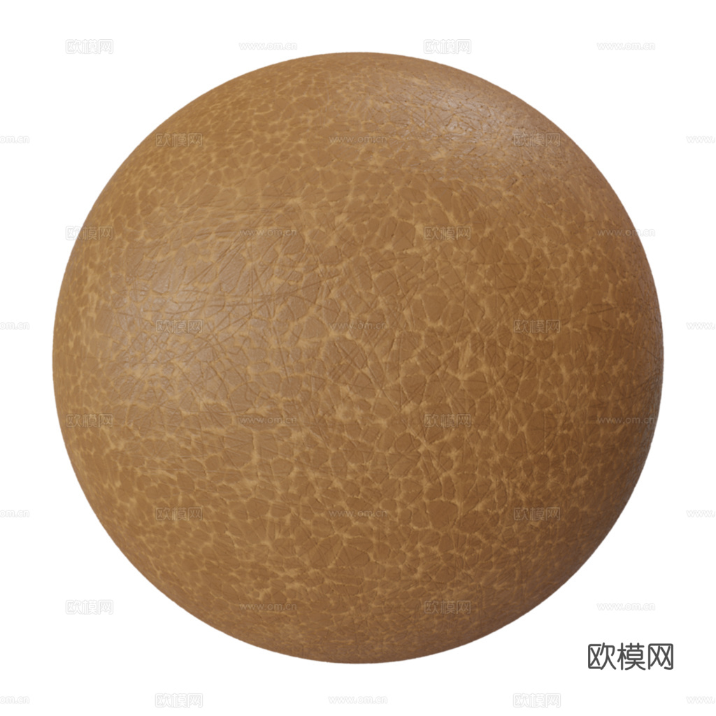 无缝复古做旧土黄色粗纹皮革PBR贴图 1k