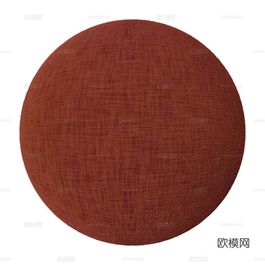 无缝红色布纹布料PBR贴图 2k