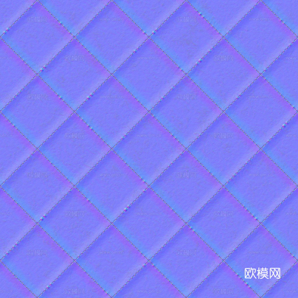无缝棕红色软包皮革PBR贴图 1k