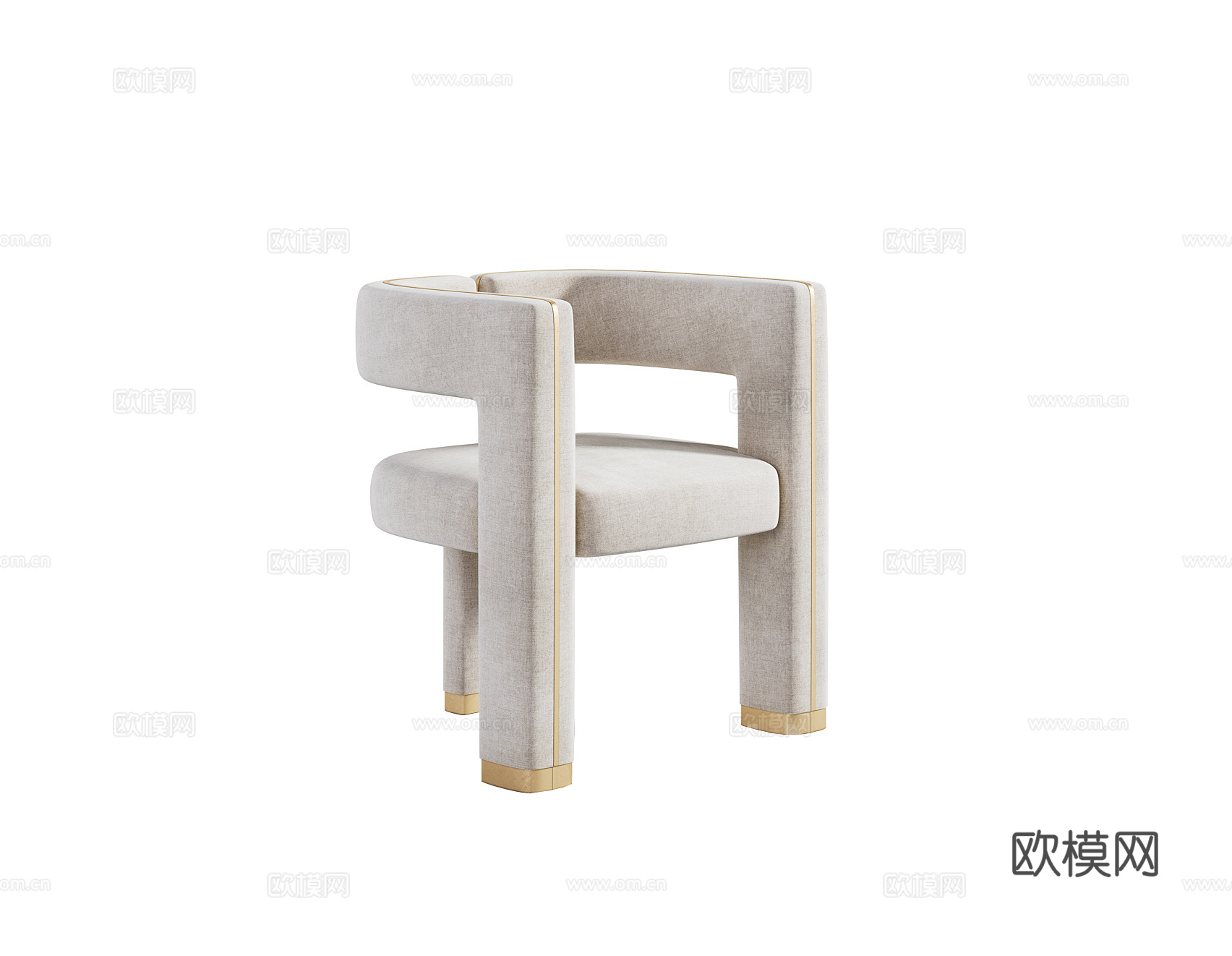 CAPITAL 意式餐椅3d模型下载（渲染图1）