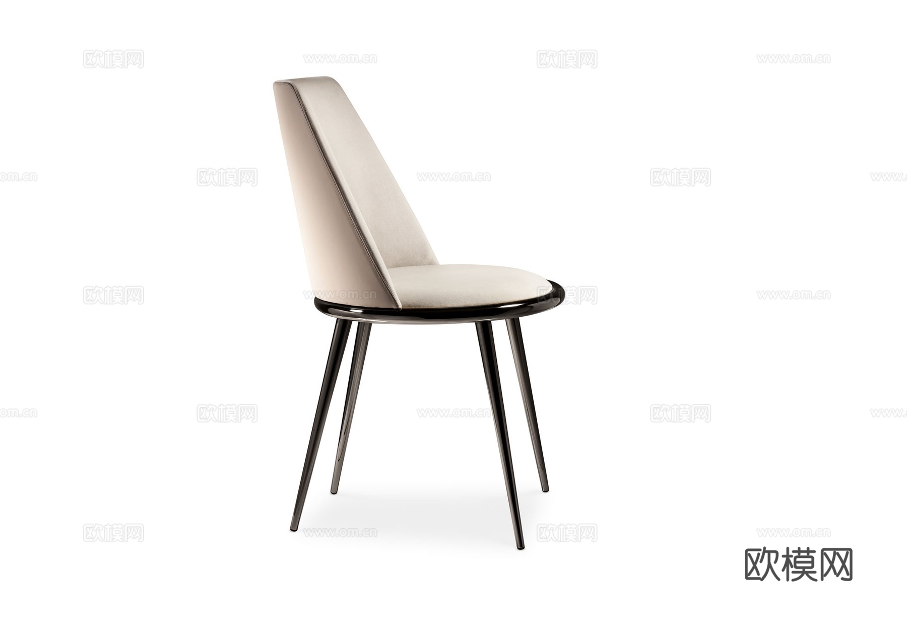 CANTORI 轻奢餐椅3d模型下载