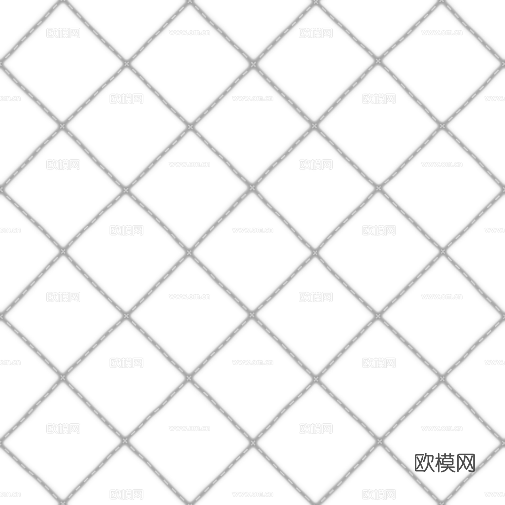 无缝蓝色线条花纹软包PBR贴图 2k