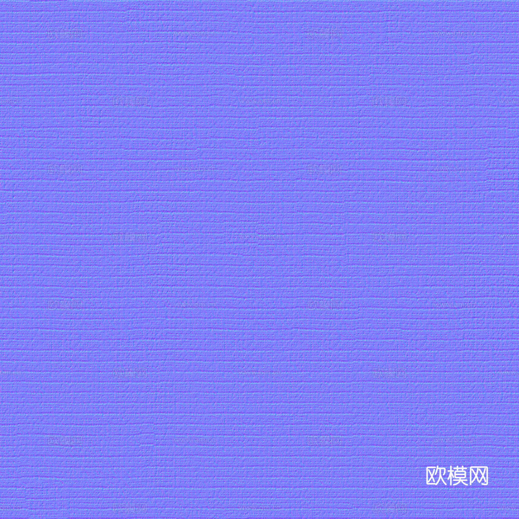 无缝苗布蓝色针织布纹布料PBR贴图 2k