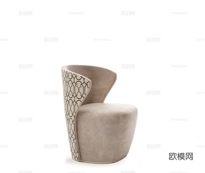 CAPITAL 意式单人沙发3d模型下载（渲染图3）