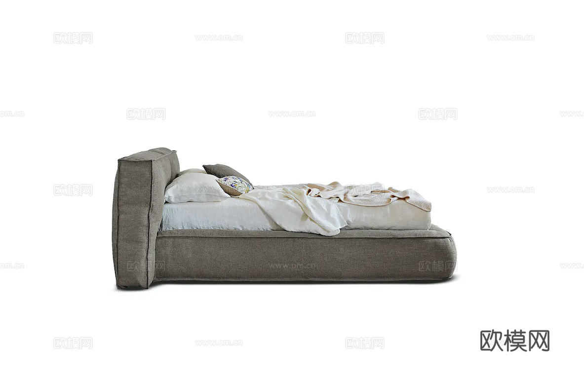 BONALDO 双人床3d模型下载（渲染图1）