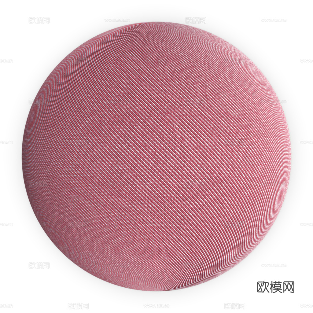 无缝粉色布纹布料PBR贴图 1k