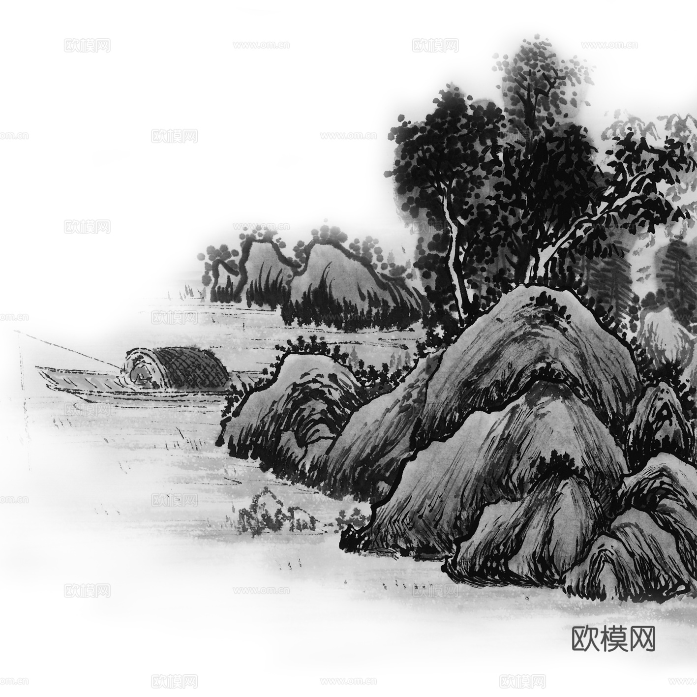 高清中式装饰画下载