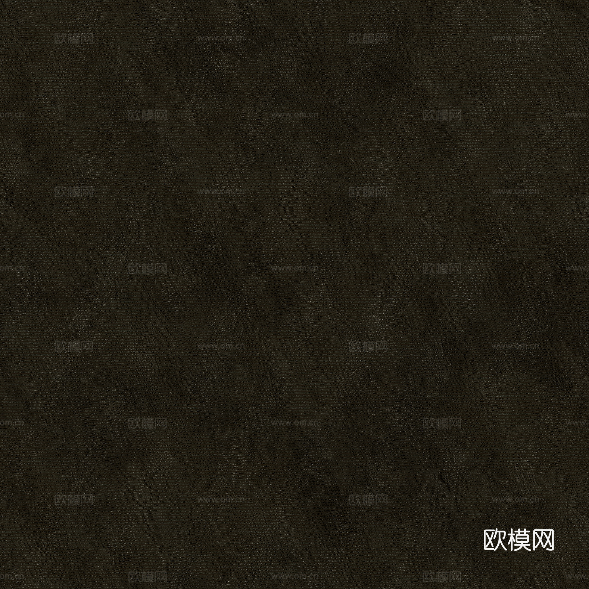 无缝棕黑色布纹布料PBR贴图 2k