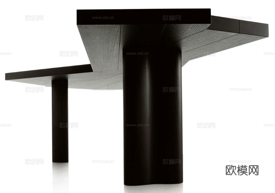 Cassina 餐桌3d模型下载（渲染图2）