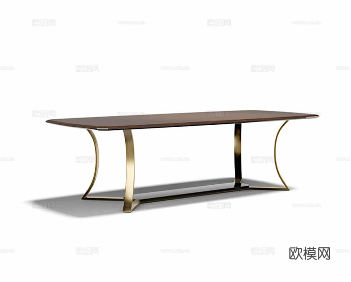 CAPITAL 轻奢餐桌3d模型下载（渲染图3）