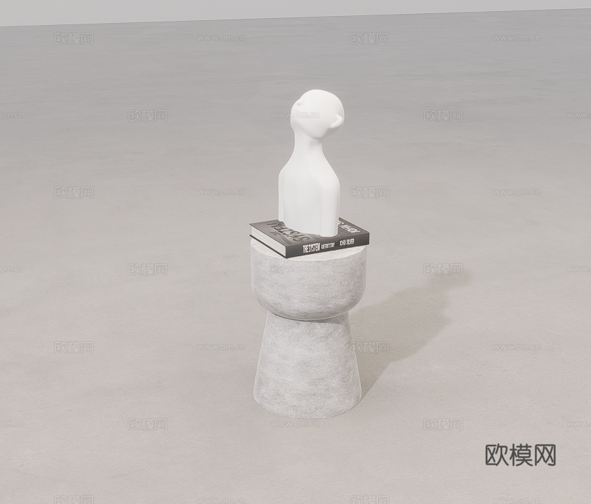 茶几su模型