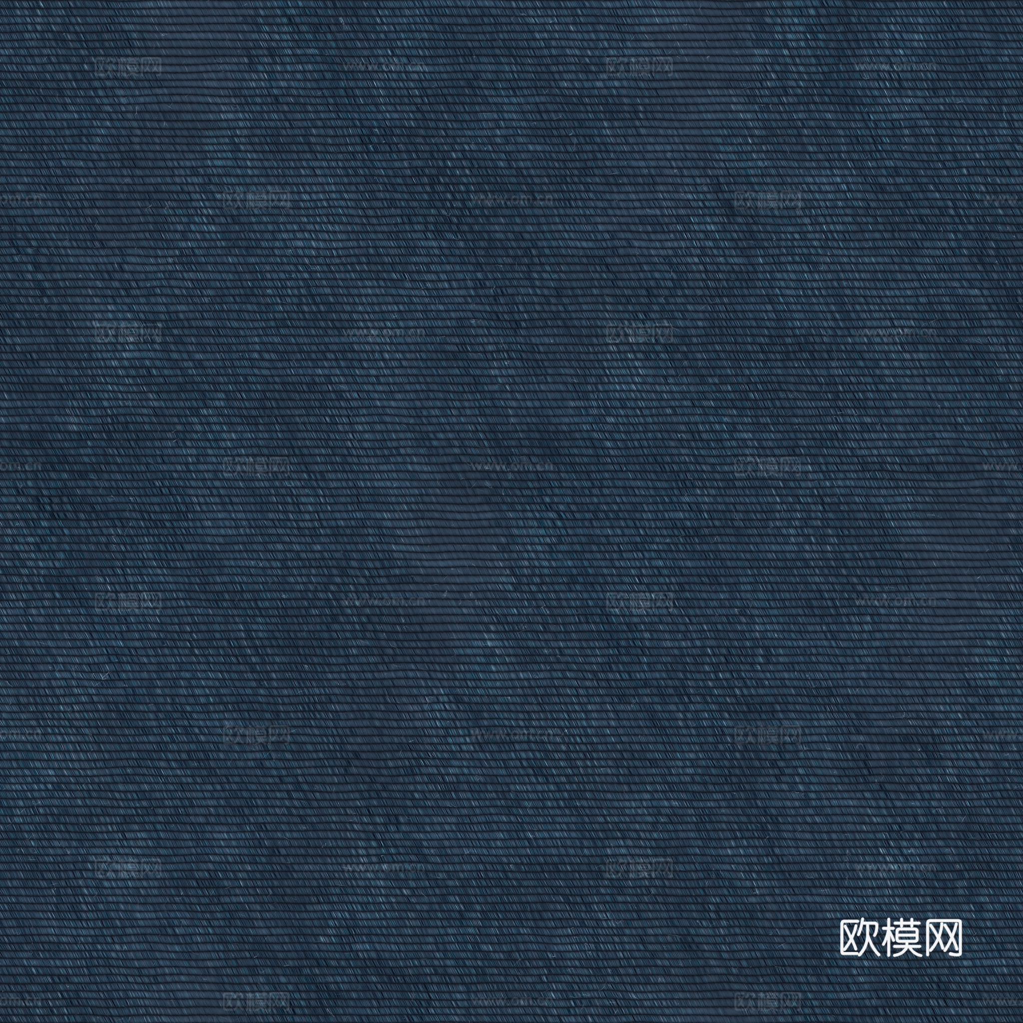 无缝蓝色布纹布料PBR贴图 2k