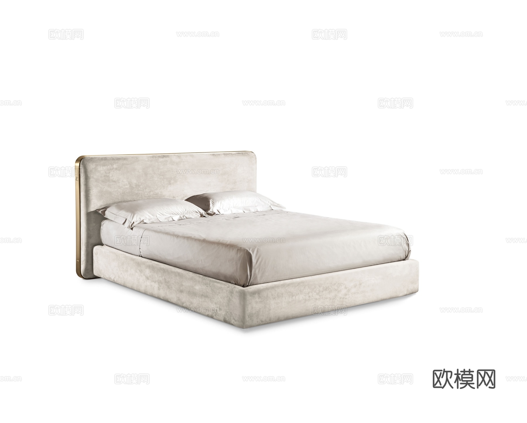 CANTORI 简欧双人床3d模型下载