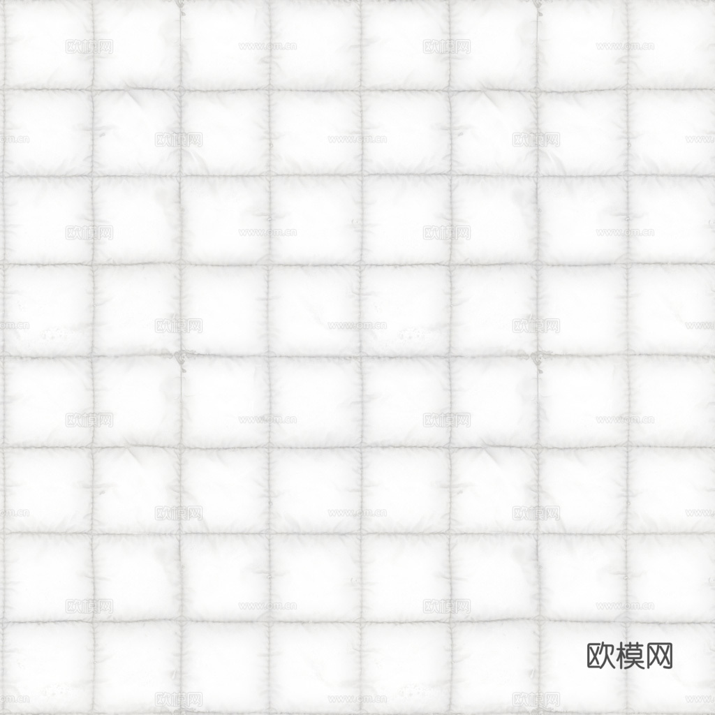 无缝白色软包皮革PBR贴图 1k